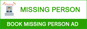 Book Missing Person Ad in mumbai